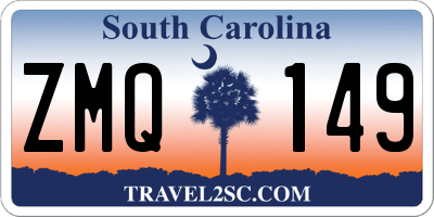 SC license plate ZMQ149