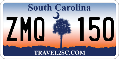 SC license plate ZMQ150