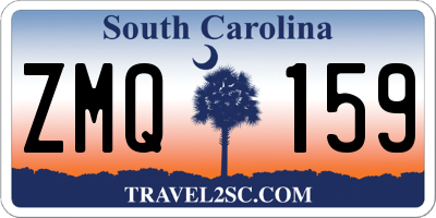SC license plate ZMQ159