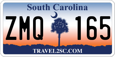 SC license plate ZMQ165