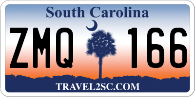 SC license plate ZMQ166