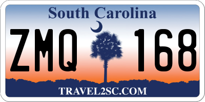 SC license plate ZMQ168