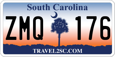 SC license plate ZMQ176