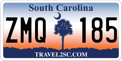 SC license plate ZMQ185
