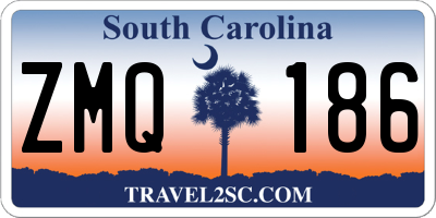 SC license plate ZMQ186