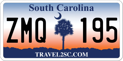SC license plate ZMQ195