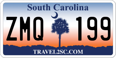 SC license plate ZMQ199