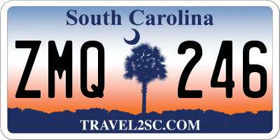 SC license plate ZMQ246