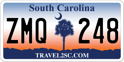 SC license plate ZMQ248