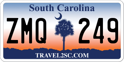 SC license plate ZMQ249