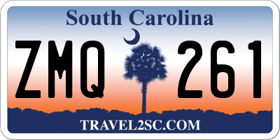 SC license plate ZMQ261