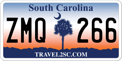 SC license plate ZMQ266