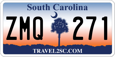 SC license plate ZMQ271