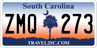 SC license plate ZMQ273