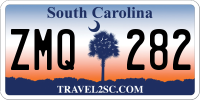 SC license plate ZMQ282
