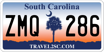SC license plate ZMQ286