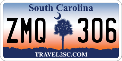 SC license plate ZMQ306