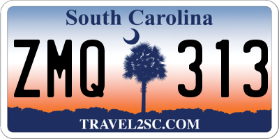 SC license plate ZMQ313