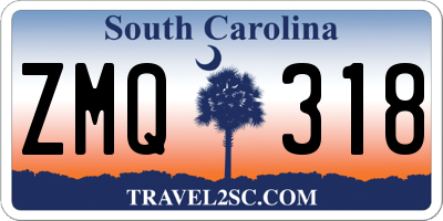 SC license plate ZMQ318