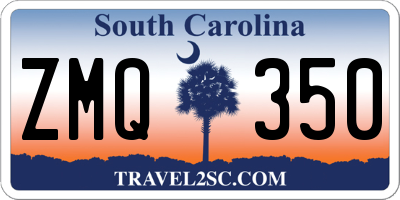 SC license plate ZMQ350