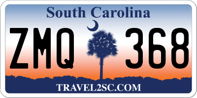 SC license plate ZMQ368