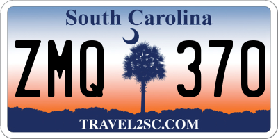 SC license plate ZMQ370