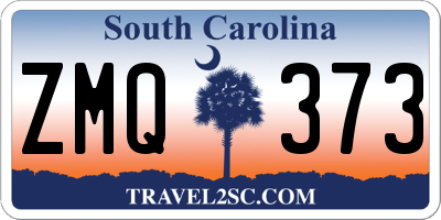 SC license plate ZMQ373