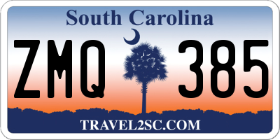 SC license plate ZMQ385