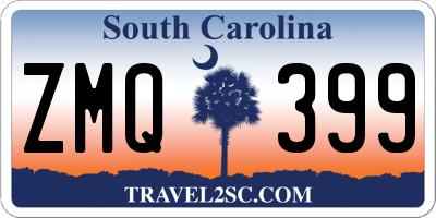 SC license plate ZMQ399