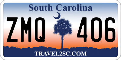SC license plate ZMQ406