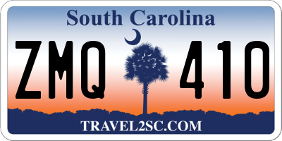 SC license plate ZMQ410