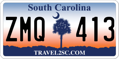 SC license plate ZMQ413