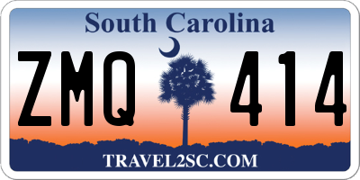 SC license plate ZMQ414