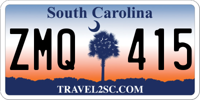 SC license plate ZMQ415