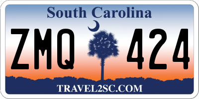 SC license plate ZMQ424