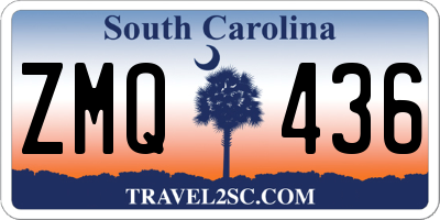 SC license plate ZMQ436