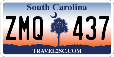 SC license plate ZMQ437