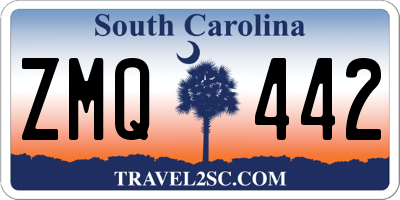 SC license plate ZMQ442