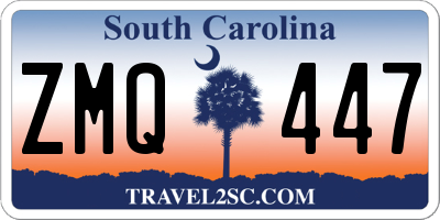SC license plate ZMQ447