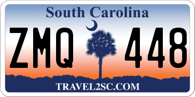SC license plate ZMQ448