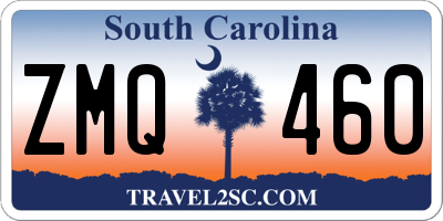 SC license plate ZMQ460