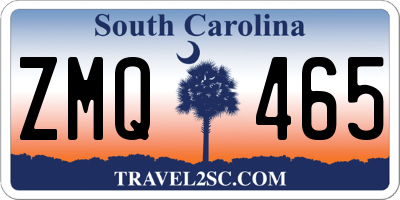 SC license plate ZMQ465