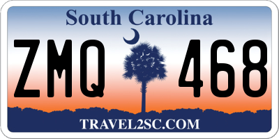 SC license plate ZMQ468