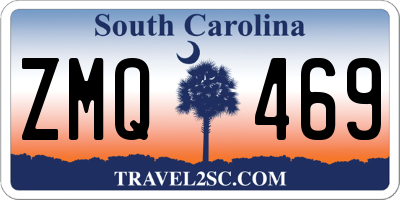 SC license plate ZMQ469