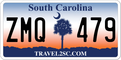 SC license plate ZMQ479