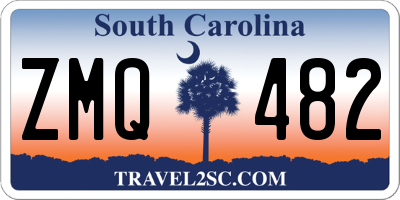 SC license plate ZMQ482