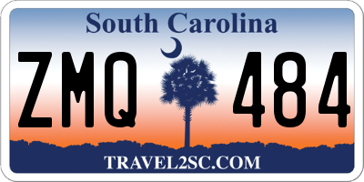 SC license plate ZMQ484