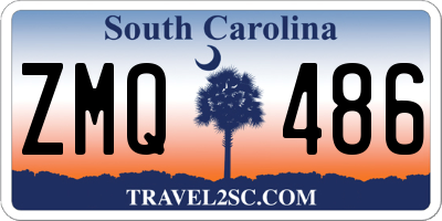 SC license plate ZMQ486
