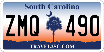 SC license plate ZMQ490