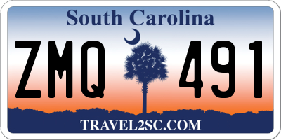 SC license plate ZMQ491